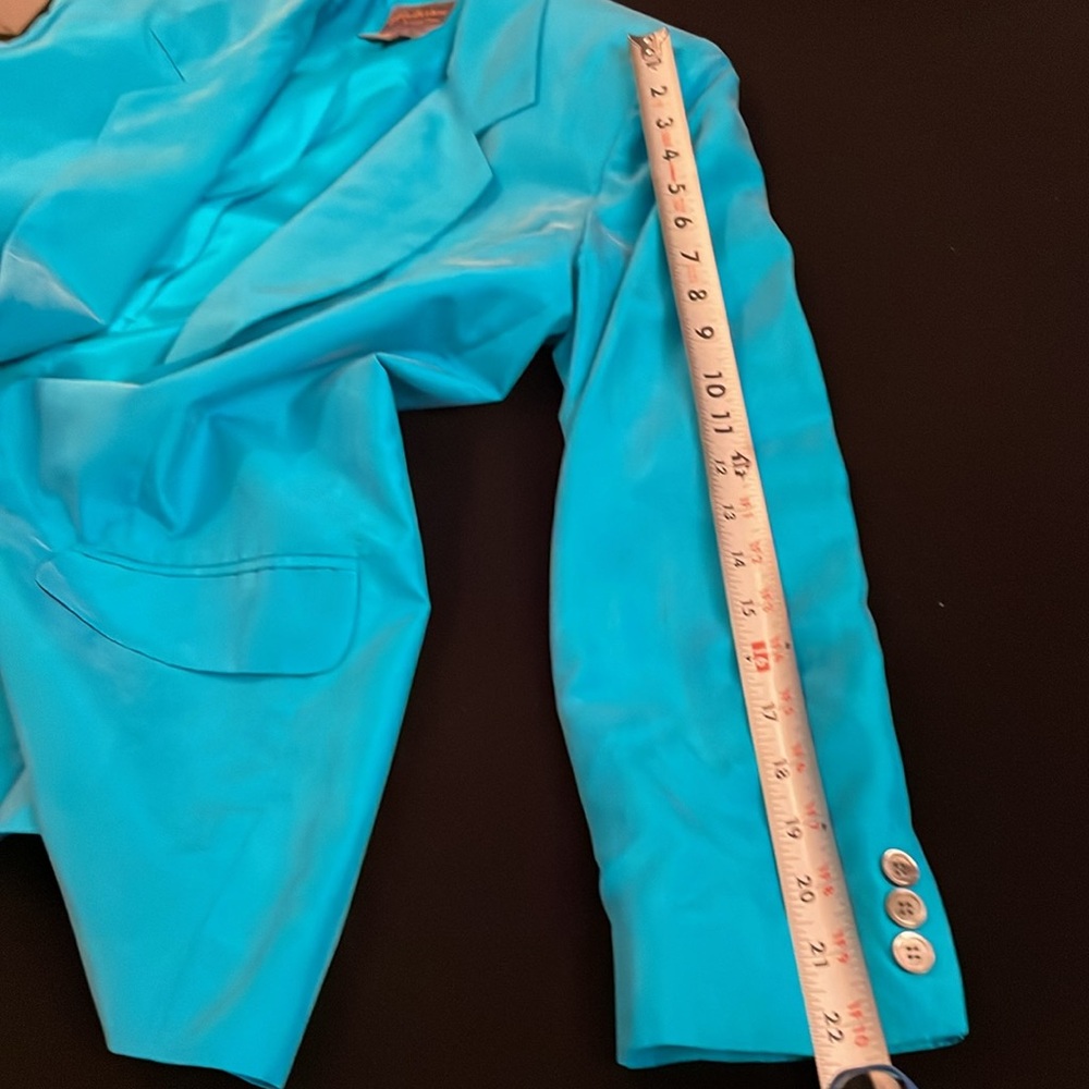 ❤️ Women’s EUC Vintage 90s Y2K COLLECTION POINT OF VIEW 100% Silk Jacket Sz 4 - Picture 10 of 13